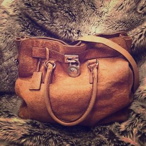 Michael Kors Large Ostrich Leather Satchel